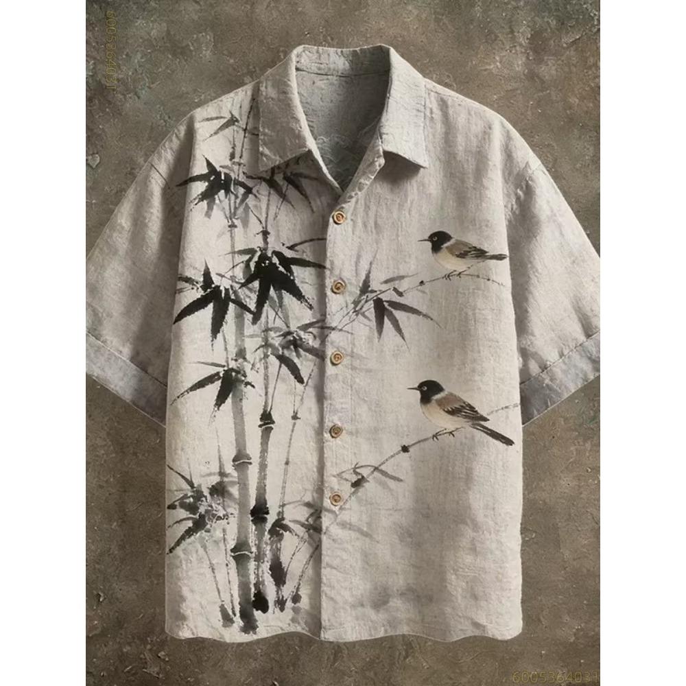 2026 Summer New Men's Polo Short sleeved Shirt Armored Warrior Black Cat Printed Short sleeved Shirt Trendy Casual Shirt