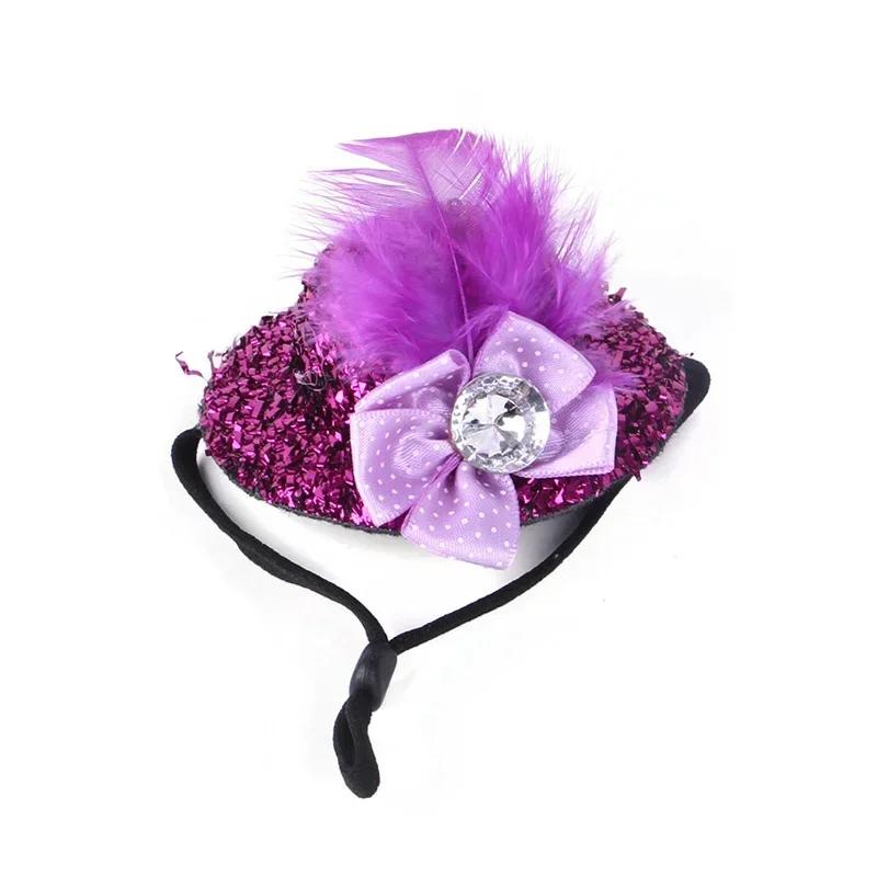Mini Witch Hat for Small Animals Adjustable Pet Headgear Hamster Rat Hats Halloween Cosplay Clothing Guinea Pigs Assessories