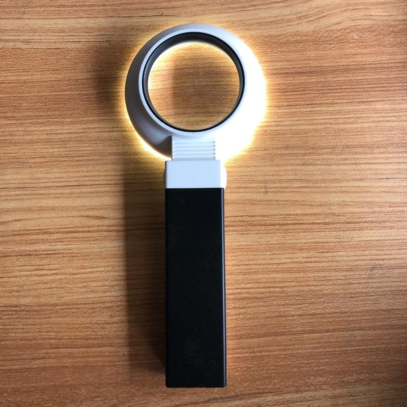 16X Magnifying Glass Magnifiers Eye Loupes 90° Bendable Illuminated Magnifying Lens for Reading Inspection Jewelry
