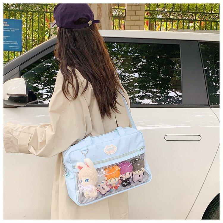 New Japanese Girl Cute Sweet Kawaii Ita Bag Daily Commuting Casual One-shoulder Crossbody Bag Comic Exhibition Hand Tote Bag