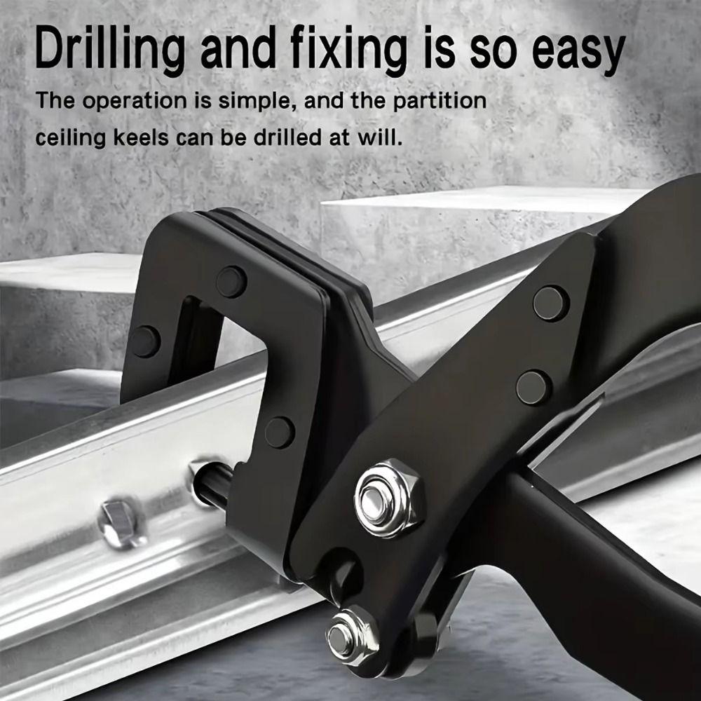 Professional Keel Pliers Zinc Zinc Alloy Steel Punching Pliers Industrial-grade Rivet-free Pliers  Ceiling