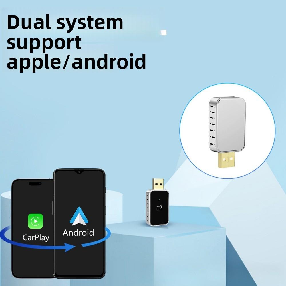 Wireless CarPlay Adapter Android Auto Smart Box Convert Wired to Wireless CarPlay for Seamless Car Connectivity