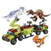 Jurský svět dinosaurů Zvířecí park Figurky dinosaurů Stavebnice DIY Ruční výroba Město Dino Robot Dinosaury Hračky Dárek k narozeninám