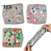 TPR Stress Cube Christmas for Anxiety Relief, Clear Squeeze Fidget Transparent Toy Toy, Soft Stretchy Sensory Party Favors Toys