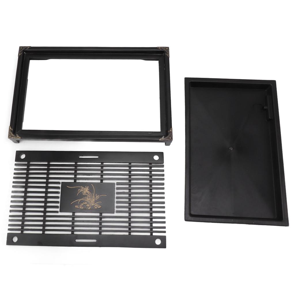 Gongfu Tea Tray Water Storage Drainage Home Decoration Ornament Serving Tray for Office