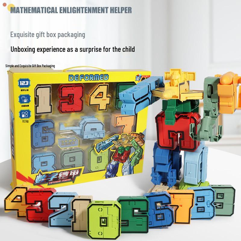 Children's Transforming Robot Car Educational Set