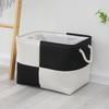 1pc Home Supplies Sundries Sorting Basket Linen Large Capacity Laundry Basket Foldable Toys Snacks Storage Basket with Handle