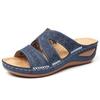 Sandali a ciabatta da donna in rete traforata, sandali casual a fascia con punta chiusa, sandali piatti estivi leggeri, sandali ciabatta da spiaggia per esterni