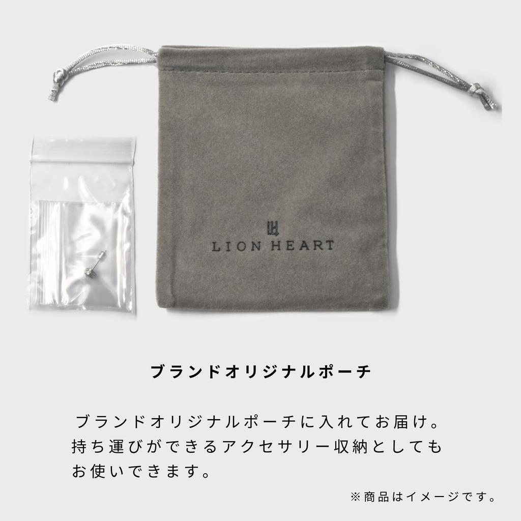 ION HEART LH-1 Line Hoop Earrings, Surgical Stainless Steel (Hypoallergenic), Men's (Includes Pouch), Direct from Manufacturer, Silver/Black