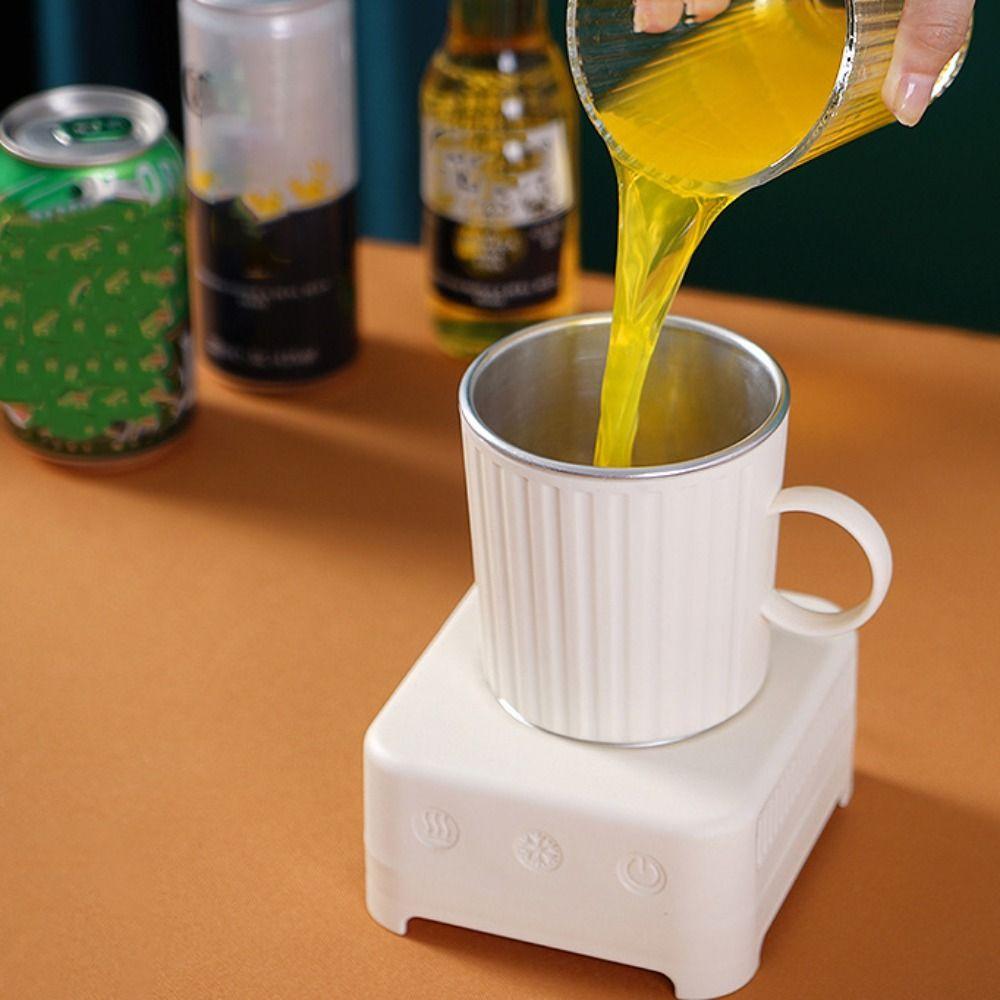 Aluminum Inner Quick-cooling Cup Heating and Cooling Dual-purpose Heated Water Cup  Gift