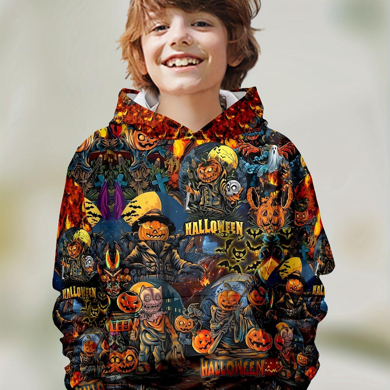 

Детская одежда Толстовки для мальчиков с длинным рукавом 3D Рождественский принт Праздничная атмосфера Одежда для девочек Детские весенне-осенние топы Одежда для мальчиков 140