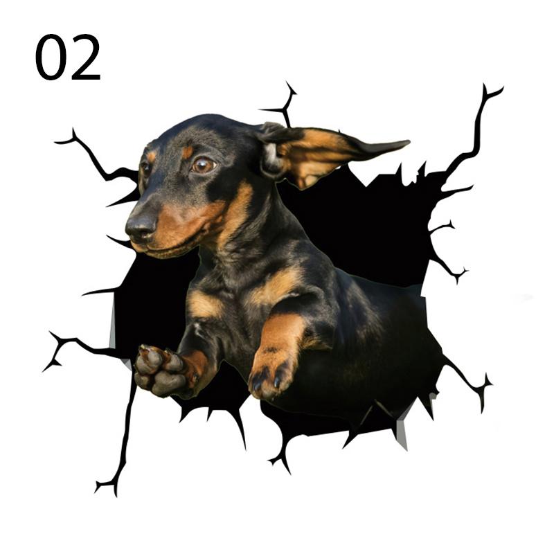 

18 стилів, клейка наклейка на скло, наклейка на вікно, смішна собака, автомобільна наклейка, електростатичний декор 2