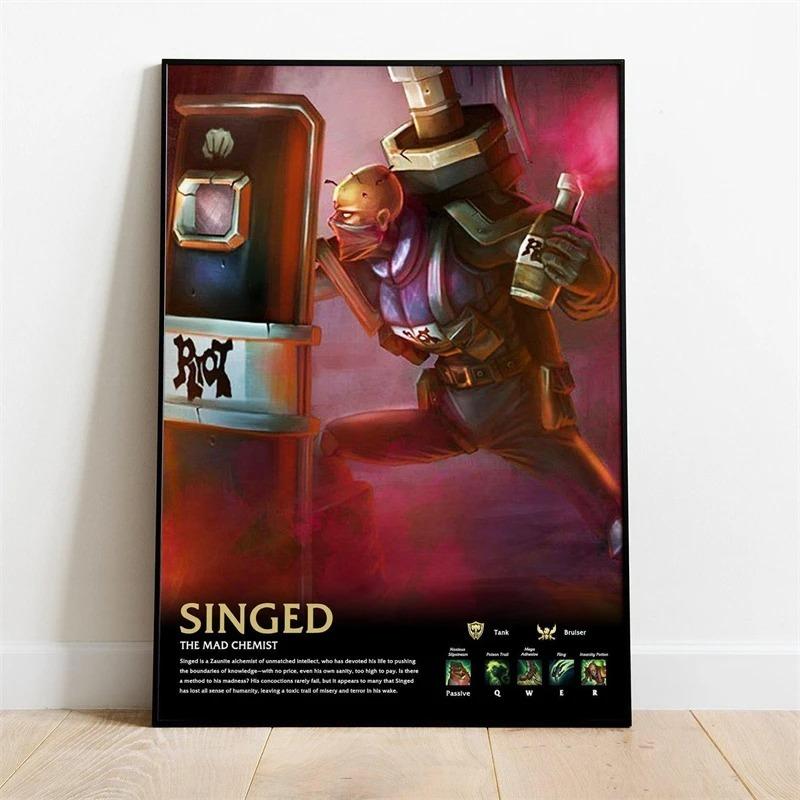 Popular Online Game League of Legends Character The Starchild Soraka Quality Canva Painting Wall Art Poster Aesthetic Room Decor