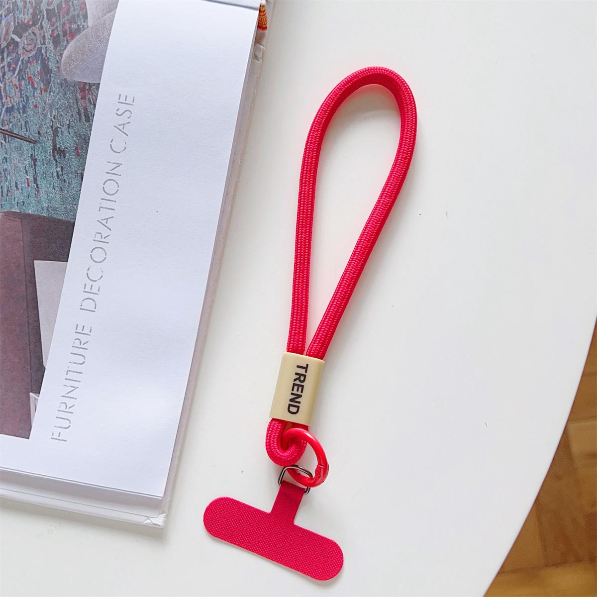 

1Pc short mobile phone lanyard wrist strap phone case keychain USB flash drive camera universal pendant accessory