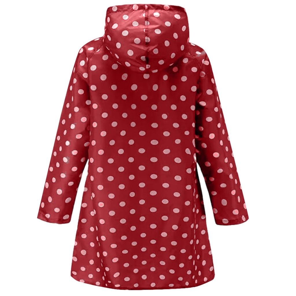 Women's Wave Rain Jacket Outdoor Waterproof Windproof Coat Outwear