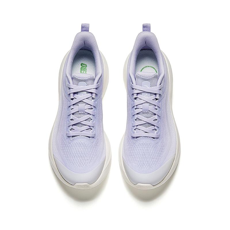 Anta Online Hydrogen Running Shoes Women Sneakers Pure-White Light-Purple 922525540-3