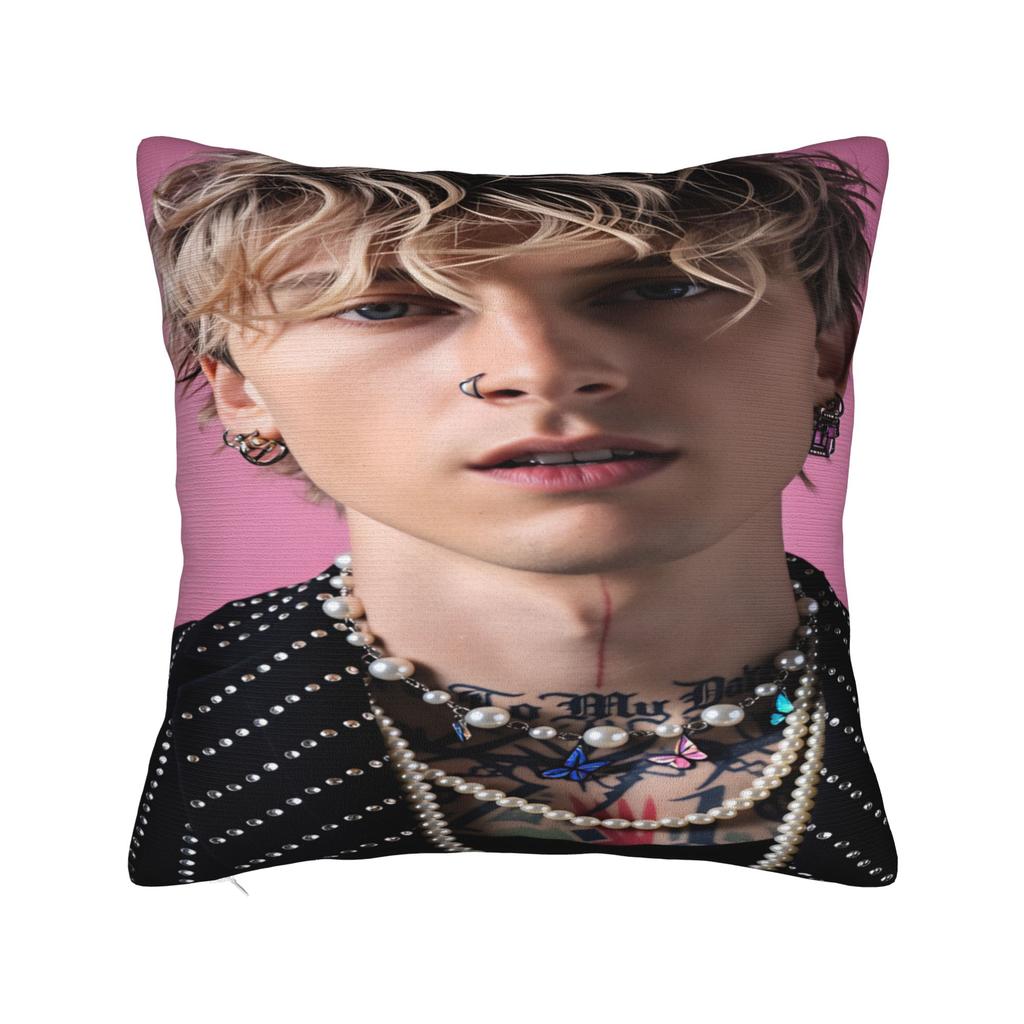 Machine Gun Kellys MGK Pillow Case Vintage Pillow Cover Comfy Pillowcases For Sofa Couch Bed Living Room