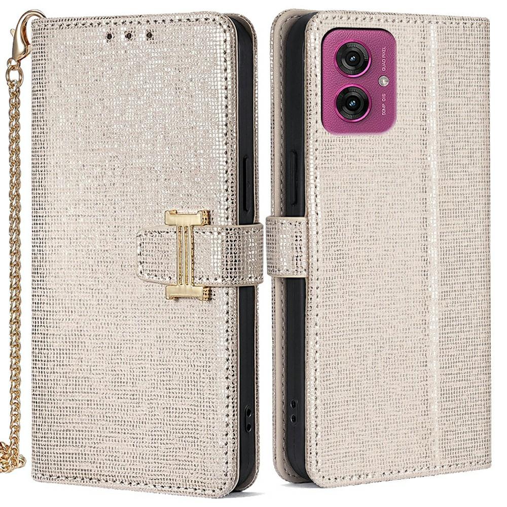 For Motorola Moto G55 5G Case Wallet Sequins Leather Crossbody Phone Cover