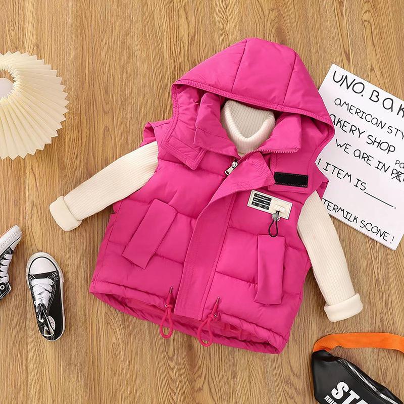 Children's Casual Cotton Vest Spring and Autumn Boys and Girls Down Cotton Vest