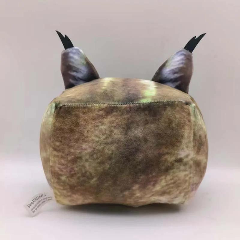Novos brinquedos de pelúcia Raise A Floppa de 22 cm, bonecos de pelúcia fofos e macios, desenho animado, jogo 3D, bonecos de gato quadrados enormes para presente de aniversário e Natal para crianças