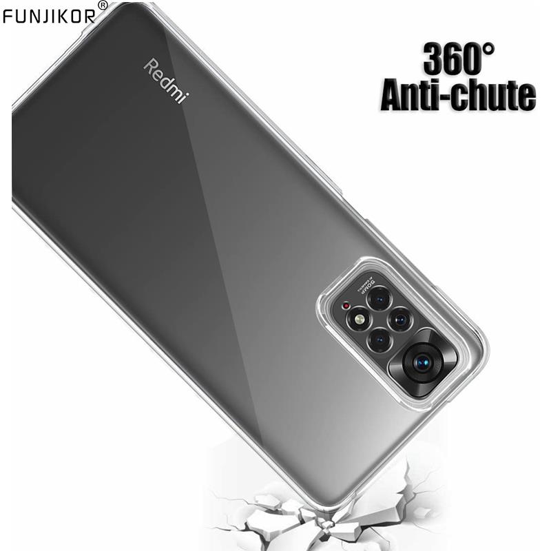 Double Clear Protect Case For Xiaomi Redmi Note 11 Pro 10 10S Redmi 9A 9C 9 10C 10A Poco M5S 360 Degree Phone Cover