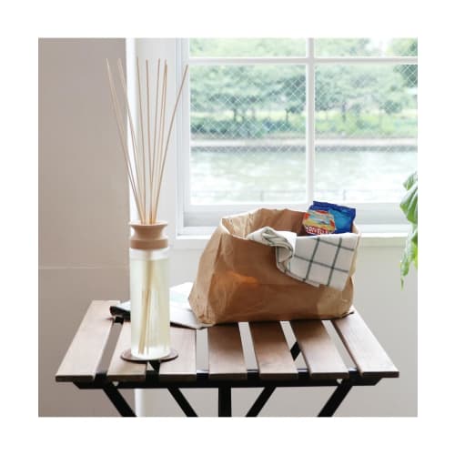 Mercyu Nordic Collection Reed Diffuser MRU-80 (Sea Island Cotton) Long-lasting (6 Months) with Coaster, Interior Decor, Gift