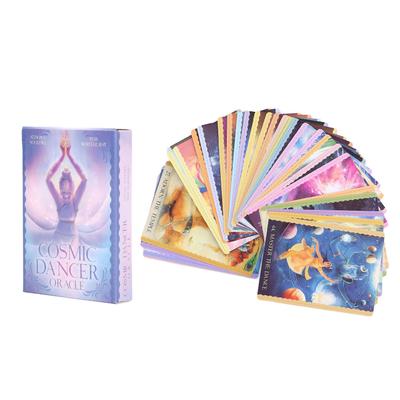 44 Baralhos Oráculo Dançarina Cósmica Tarô Inglês Adivinhação Cartas de Previsão Entretenimento Jogo de Tabuleiro