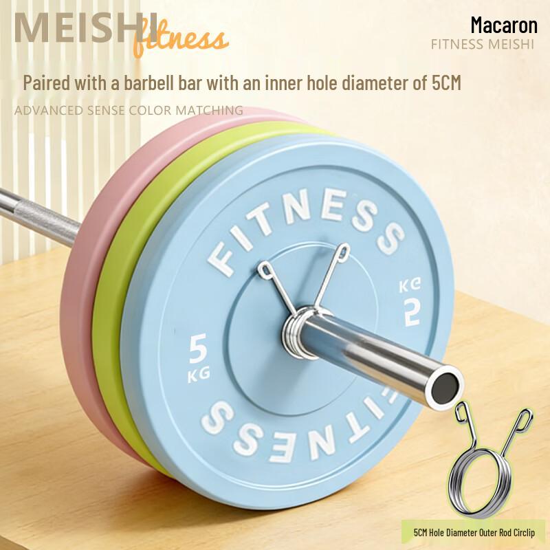 Macaron Color Coated Olympic Barbell Plate