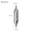 New HSS Material Center Drill Bit 1/1.5/2/2.5/3/3.15/4/5/6/8mm 60 Degree Angle Core Drill Bit Countersink Bit CNC Processing