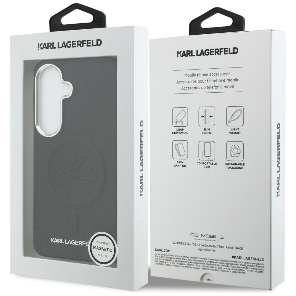 Karl Lagerfeld Embossed Ring Initials MagSafe Case for Samsung Galaxy S26 Black