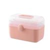 Plastic Medicine Storage Box with Handle Portable Organize Household for Indoor Outdoor Camping Organization