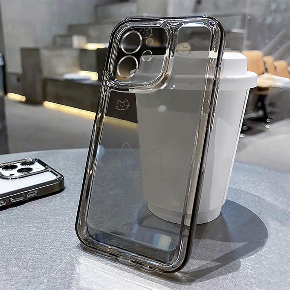 Applicable To iPhone17 Line Star Cat Mobile Phone Case 16pro Fine Hole X Apple 16 All-inclusive Apple 15 Niche