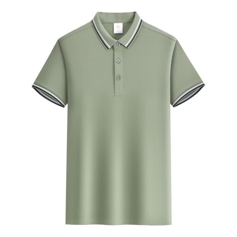 BuZhiYi Men's Business Casual Quick-Dry Polo Shirt