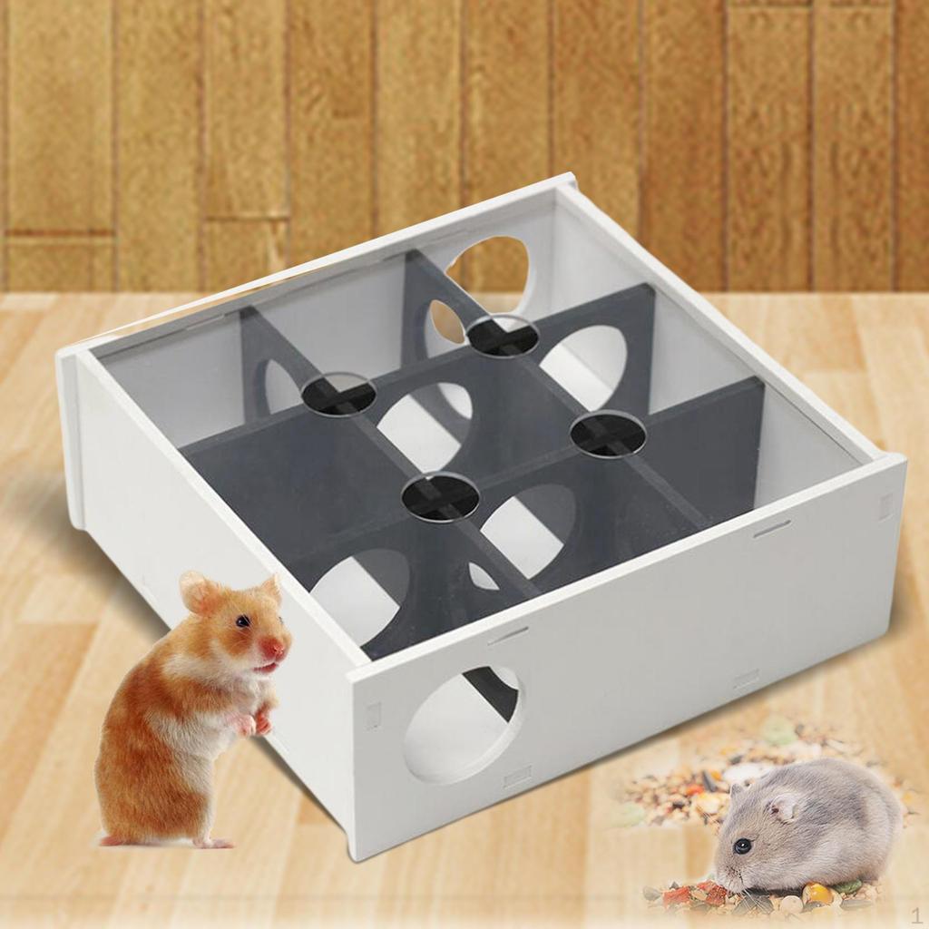 Funny Hamster Maze Tunnel Puzzle Toy Activity Sport Transparent Playhouse Small Animals for Dwarf
