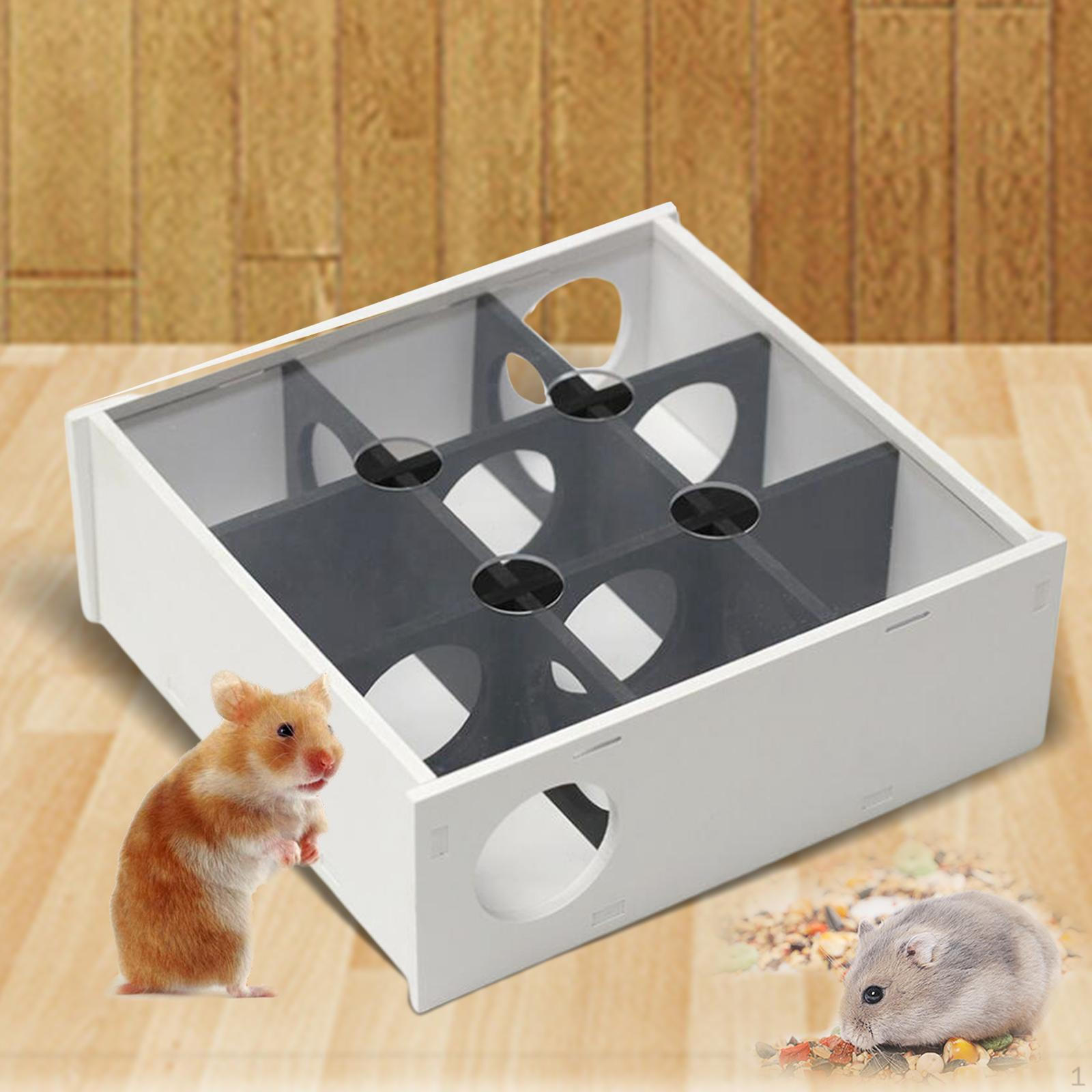 

Funny Hamster Maze Tunnel Puzzle Toy Activity Sport Transparent Playhouse Small Animals for Dwarf чорний