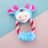 Pet Dog Squeaky Chew Toy Cartoon Animals Sound Bite Plush Toys for Puppy Dog Cat,Pet Interactive Toys