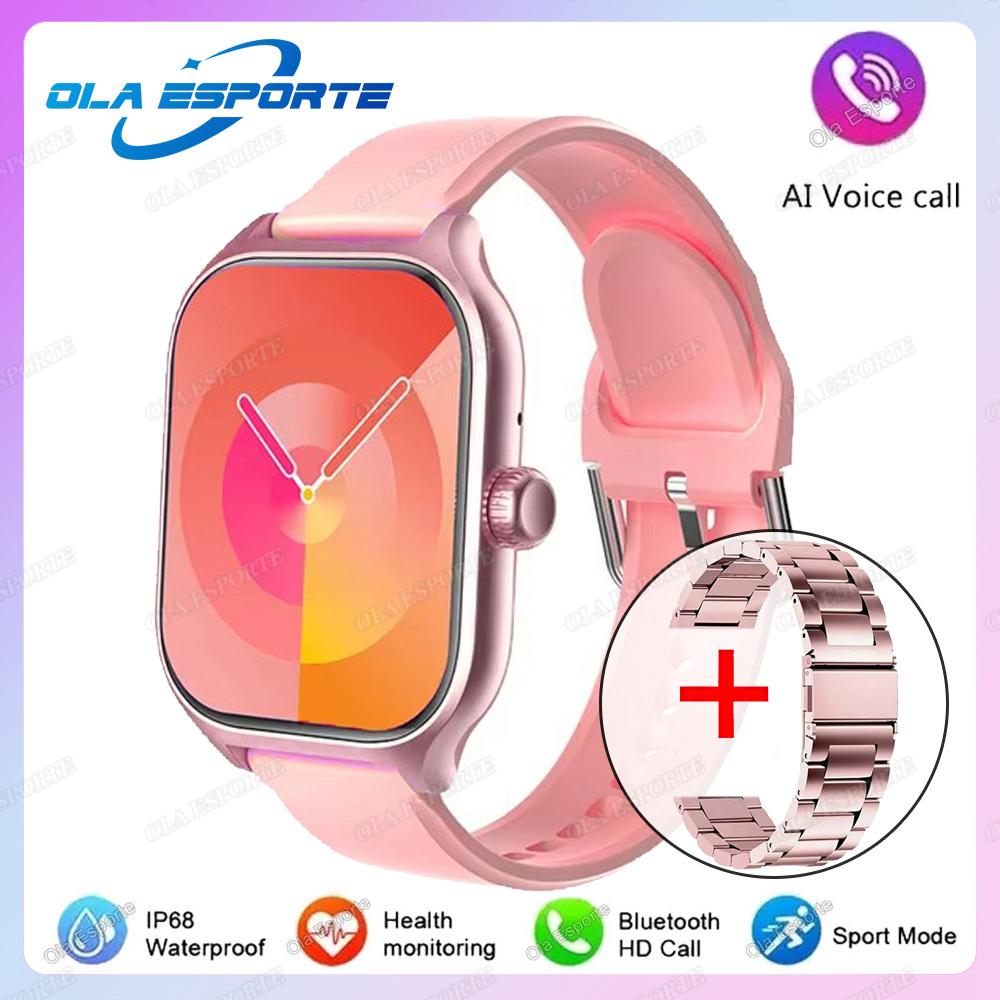 New Smart Watch 2.01" HD Display Bluetooth Call Message Preview Sports Modes DIY Dial Weather Forecast Smartwatch Men Women