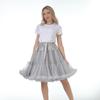 Adult Lolita Super Puffy Hexagonal Mesh Skirt Petticoat for Cosplay Dance