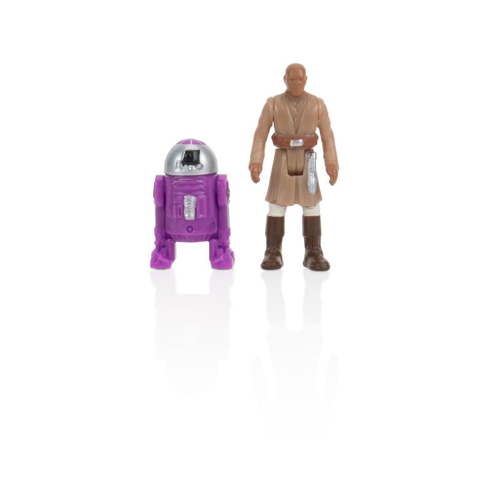 Star Wars Micro Galaxy Squadron Mace Windu's Jedi Interceptor Mystery Bundle - 3-inch Light Armor Class and Scout Class Vehicles with Accessories