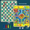 Brangdy Children's 4-in-1 Wooden Board Game Set