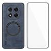 WANLONFENG YBP Series For Xiaomi Redmi Note 14 Pro 5G/Poco X7 5G Magnetic Case with Tempered Glass Film PU+TPU Phone Cover Precise Cutouts