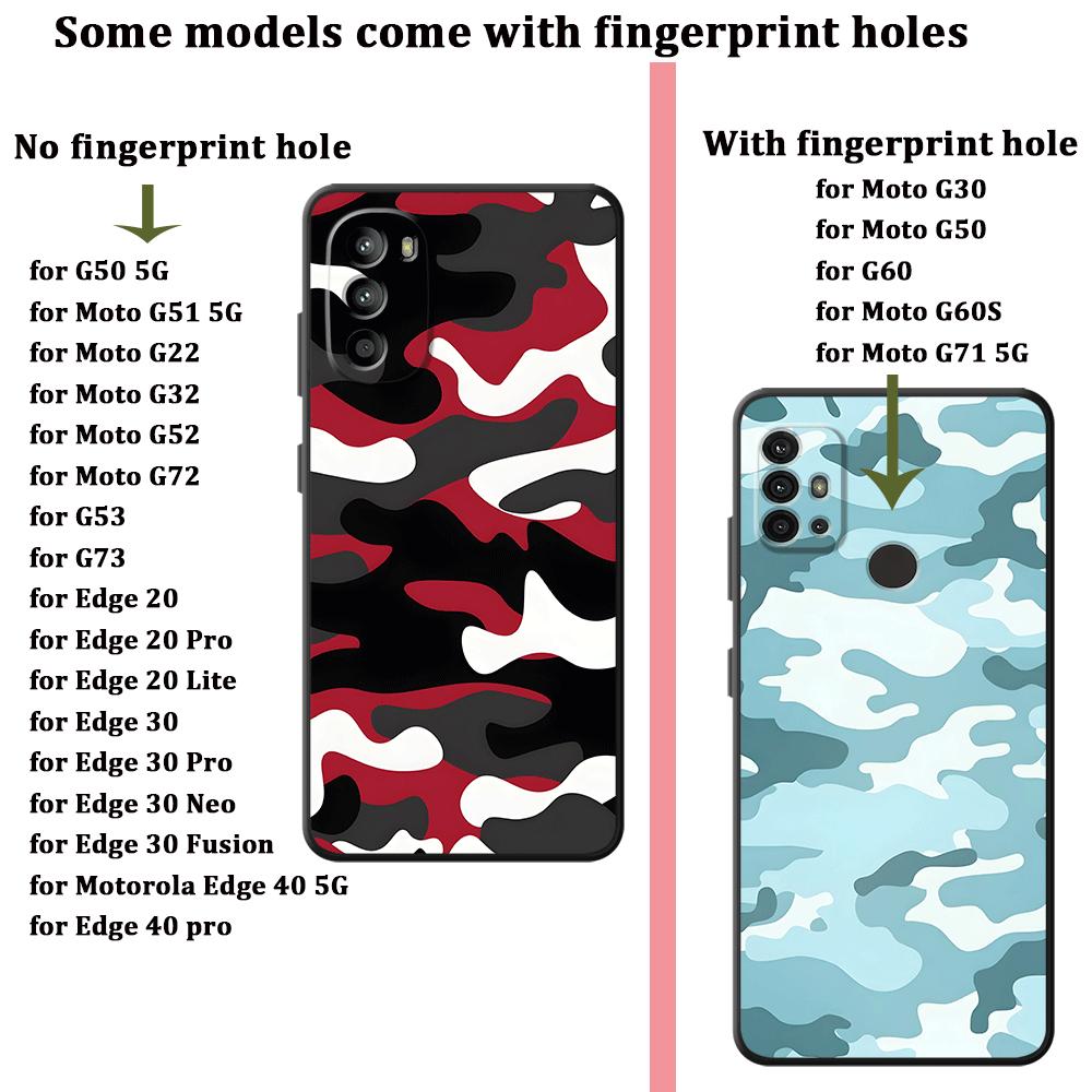 Phone Cover Case for Motorola Moto G22 Edge40 G60s G50 G53 G30 G32 Edge 20 Pro 30 Lite G52 G51 G73 G71 Creative Colored