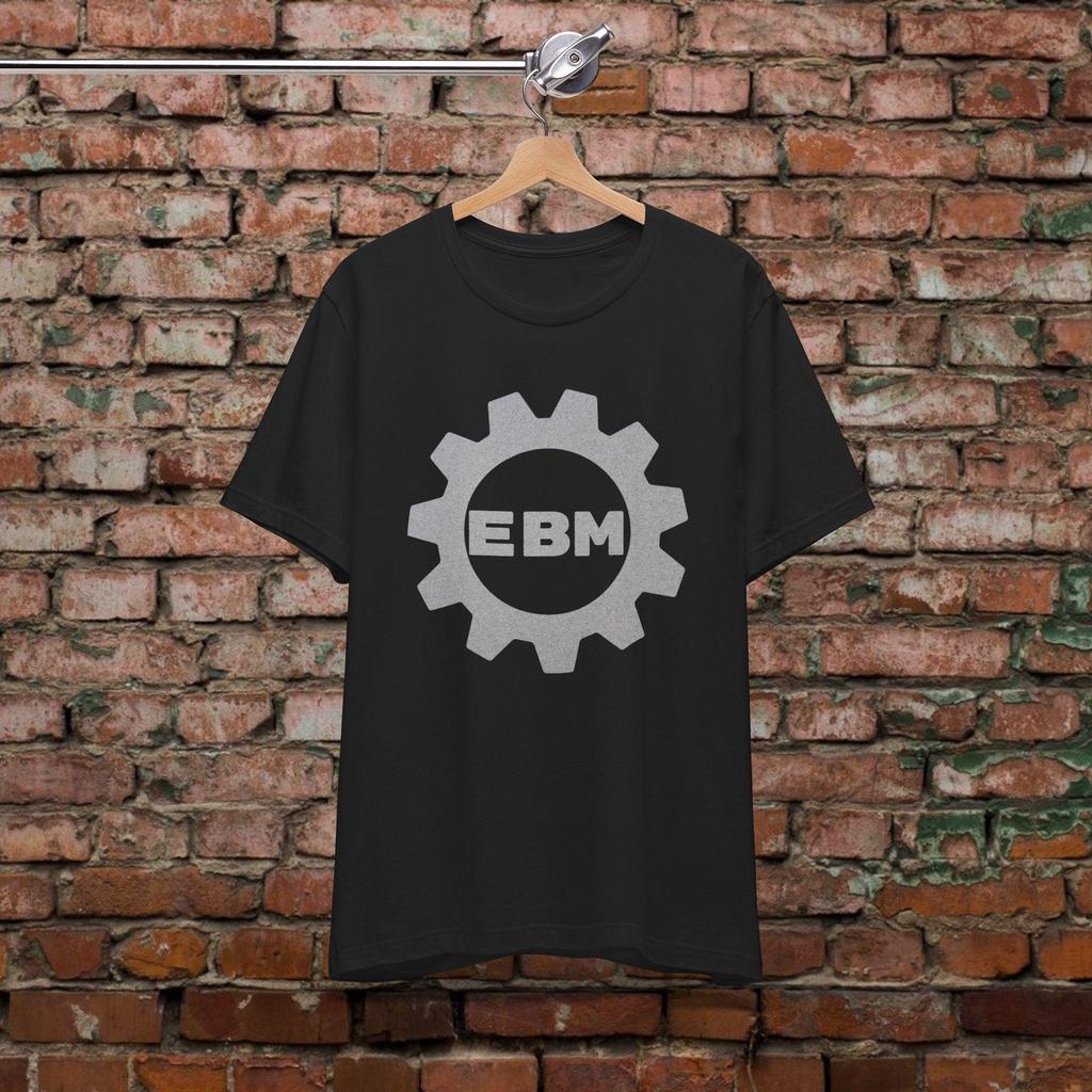 Industrial Music T-Shirt Black EBM Gear Goth Clothing Gothic Aesthetic Electronic Body Music Cyberpunk Fashion Techwear Apparel Steampunk