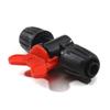 Conectores de porca Válvula de interruptor de gotejamento para tubo de gotejamento de 1/2" Válvula de corte de fluxo de água de 16 mm Conexões