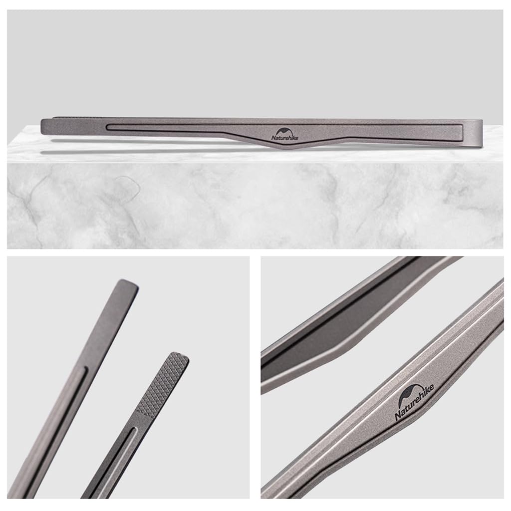 Naturehike Titanium Yakiniku Food Yakiniku BBQ Mini Comes with Special Tong Bag 3 Titanium Tongs, Tongs, Tongs, Essential, Lightweight, Outdoor,