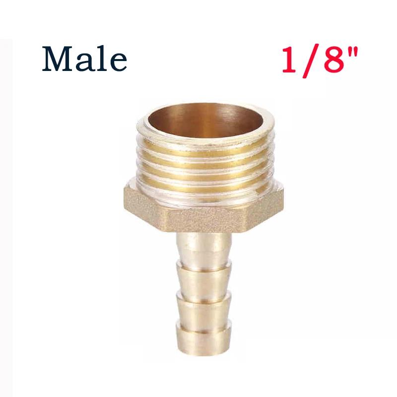 1~100pcs 1/8 4~12MM Pagoda Connector Hose Barb Connector Hose Thread Male/Female Brass Water Pipe Fittings 1 pcs&4mm