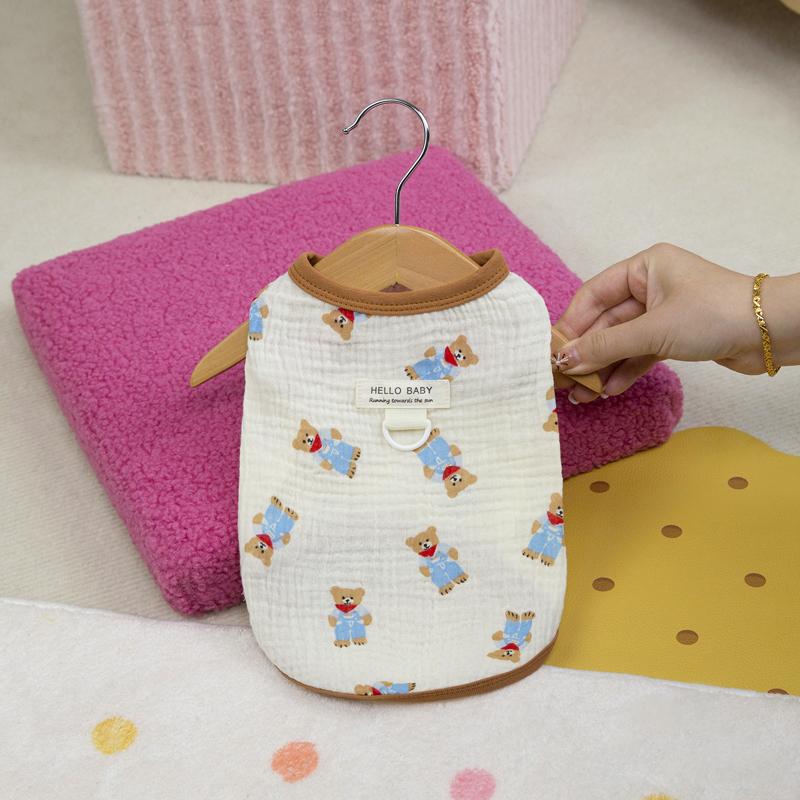 

Spring Summer Cute Dog Vest Pet Clothes for Small Dogs Breathable Dog Coat with D-Ring Yorkie Chihuahua Coat Puppy Clothes New XXL