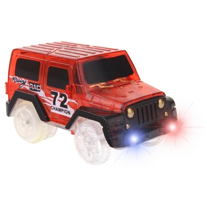 Car Auto Vehicle Additional Car for the Magic Track Lights Up and Drives - Red