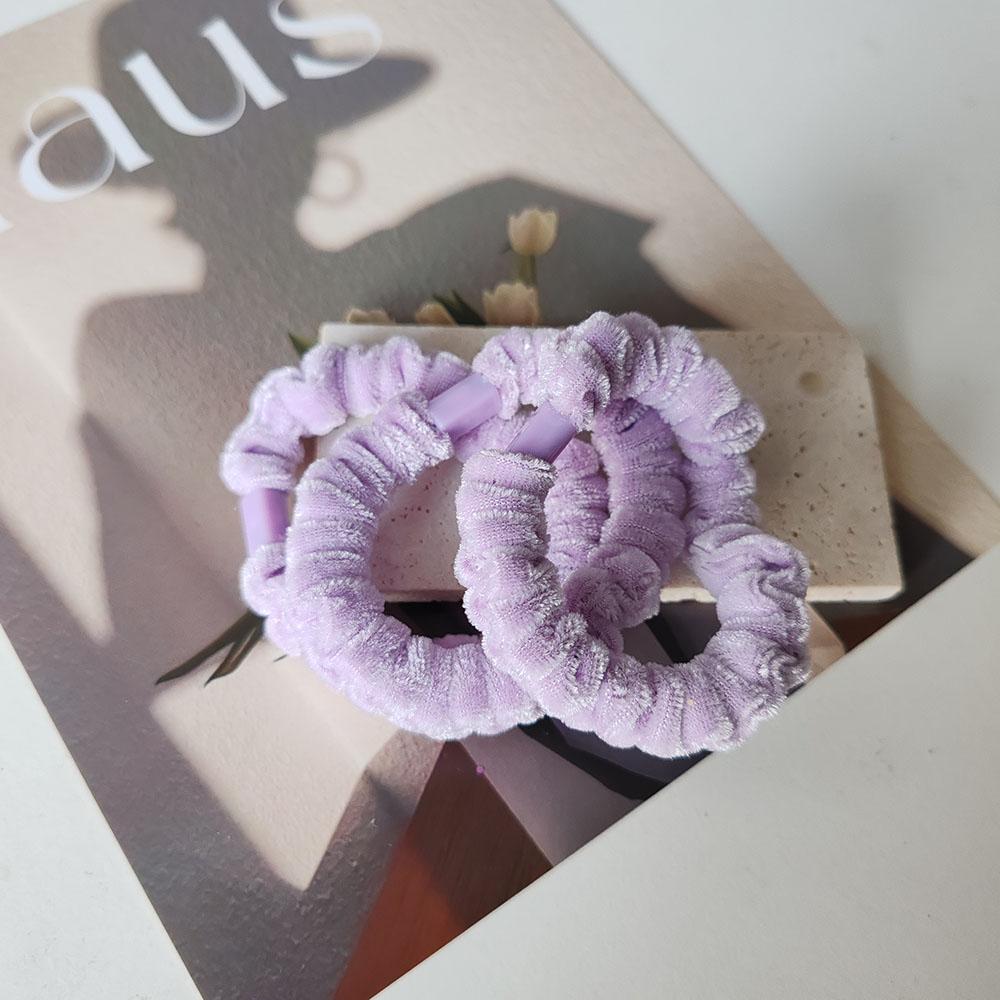 

3 шт. Милый однотонный бархатный держатель для хвоста Элегантная резинка для волос Эластичные повязки на голову Веревка для волос для женщин Девочек Детей Праздничные аксессуары для волос