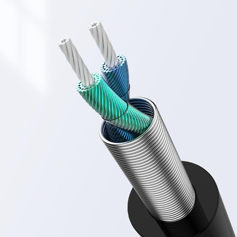 Type C To 3.5mm Audios Cable USB C To 3.5mm Cord for High Fidelitys Sound In Car &Headphone Support Noise Cancellation